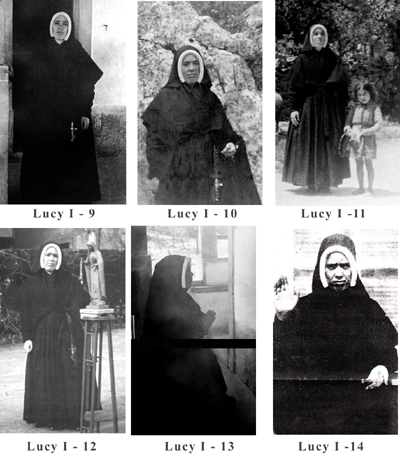 Six photographs of Sister Lucy I